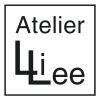 'Atelier LiLee' in strakke zwarte letters